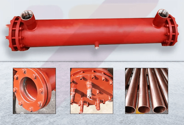 shell and-tube evaporator and its main parts